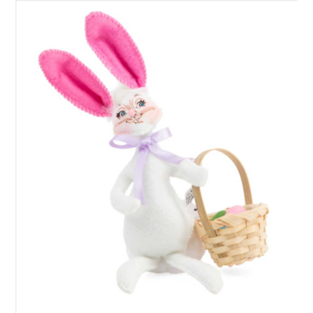 Annalee Easter 5in Bunny with Basket - Gift Wrapped!